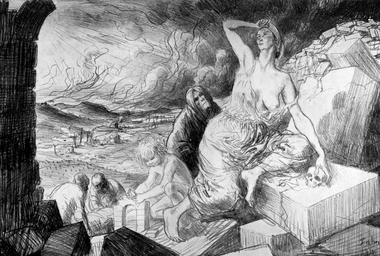 Świt, 1917, ok. 1920 autorstwa Augustus John