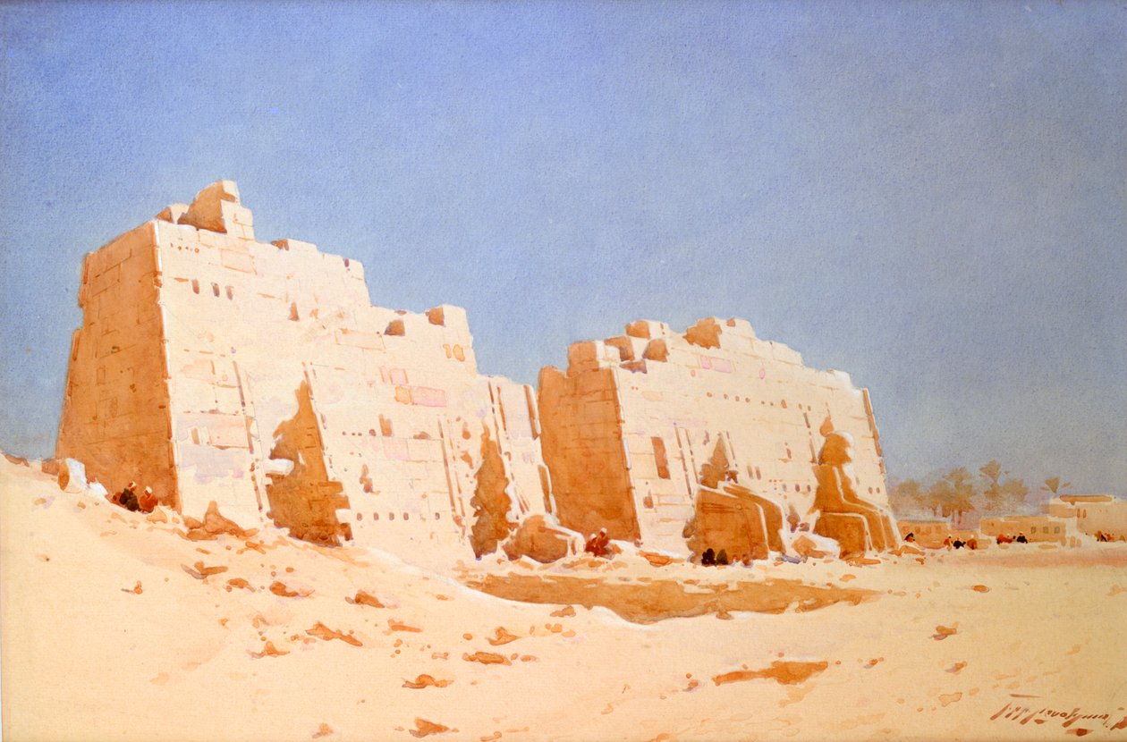 Karnak, 1897-1930 autorstwa Augustus Osborne Lamplough