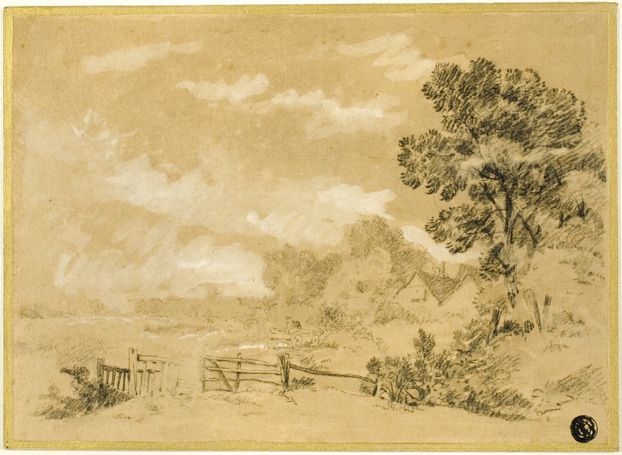 Landscape with Stile autorstwa Augustus Wall Callcott