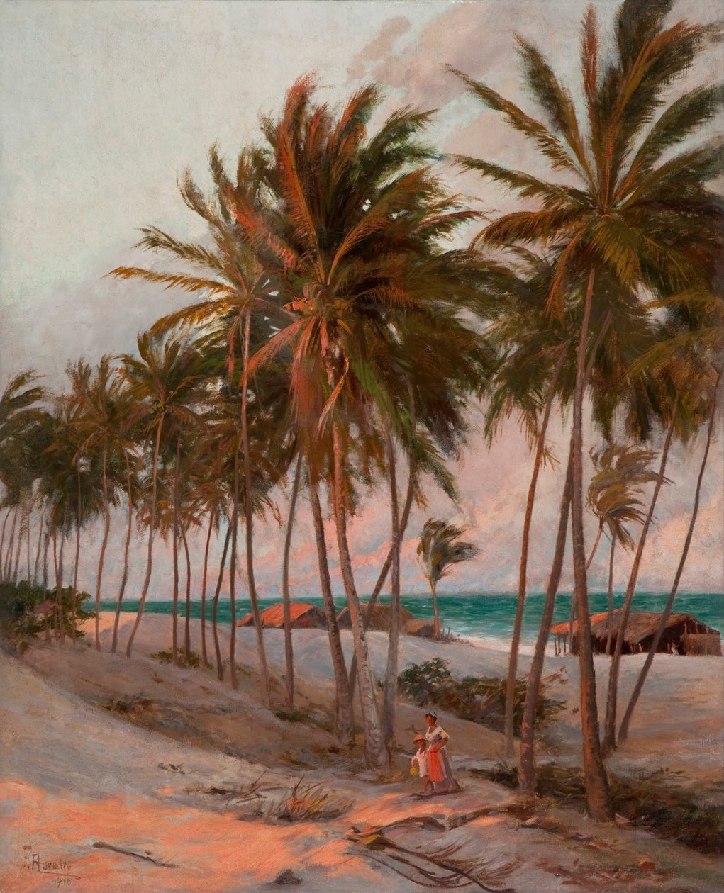 Plaża w Fortalezie Angielski: Praia de Fortaleza autorstwa Aurelio de Figueiredo