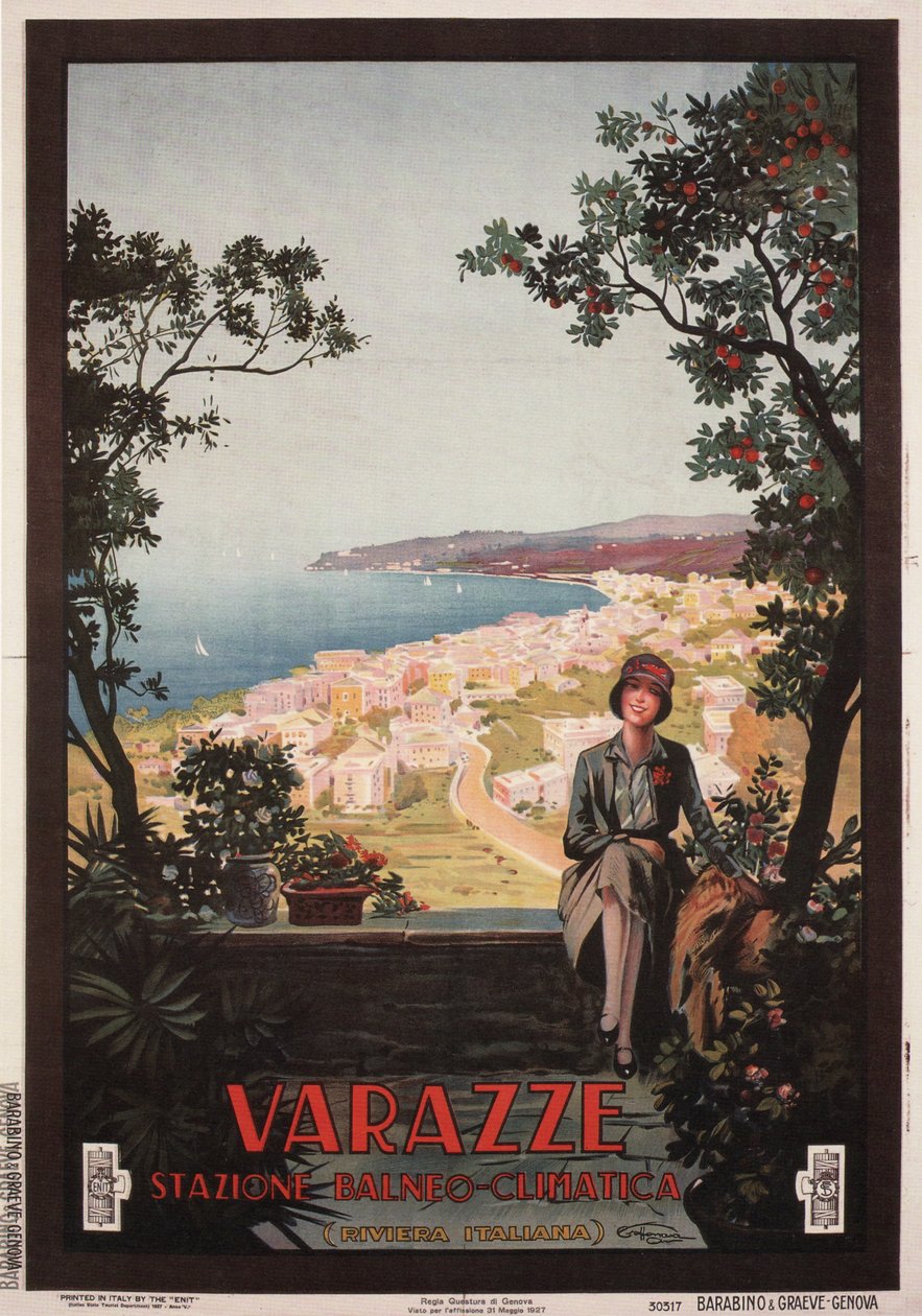 Varazze, 1927 autorstwa Aurelio Craffonara