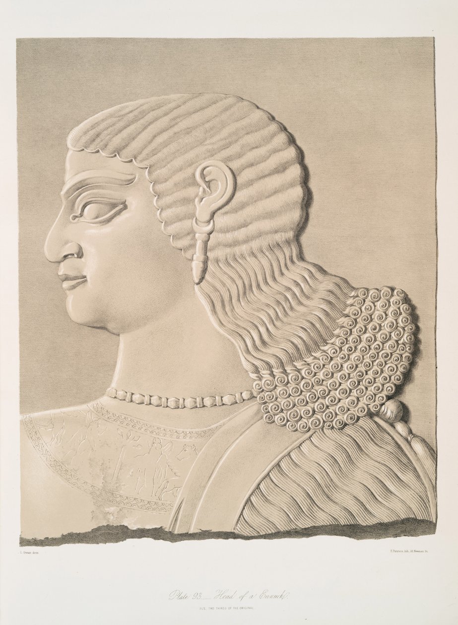 Głowa eunucha, 1849 autorstwa Austen Henry Layard