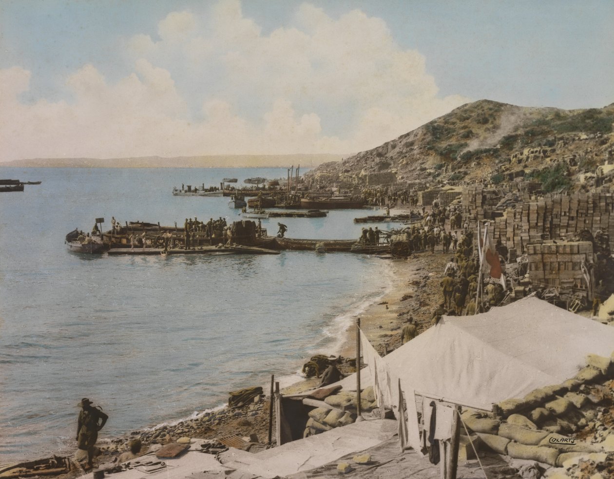 Zatoka Anzac, Gallipoli, Turcja, 1915 autorstwa Australian Photographer