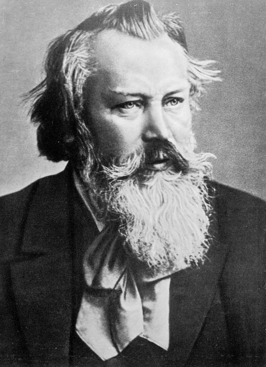 Johannes Brahms, 1879 autorstwa Austrian Photographer