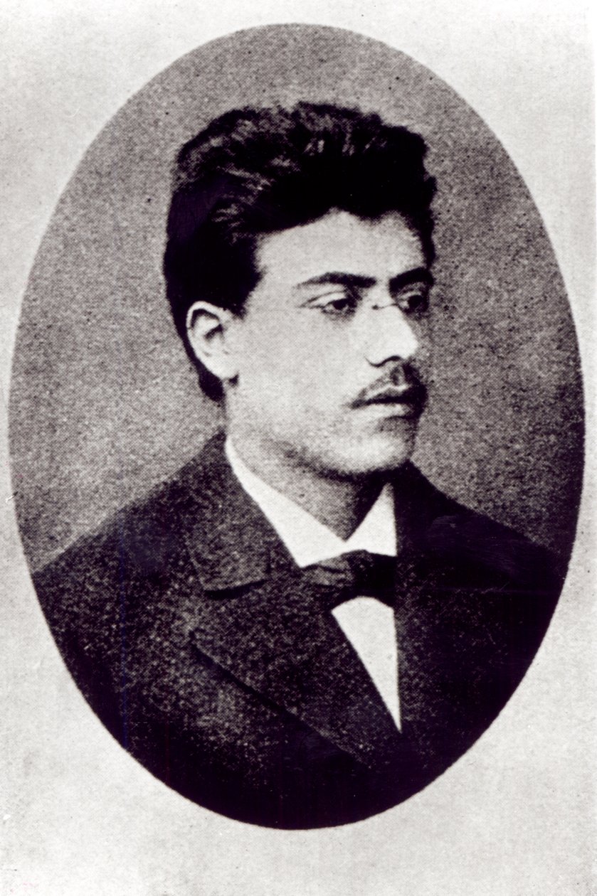 Portret Gustava Mahlera, 1878 autorstwa Austrian Photographer