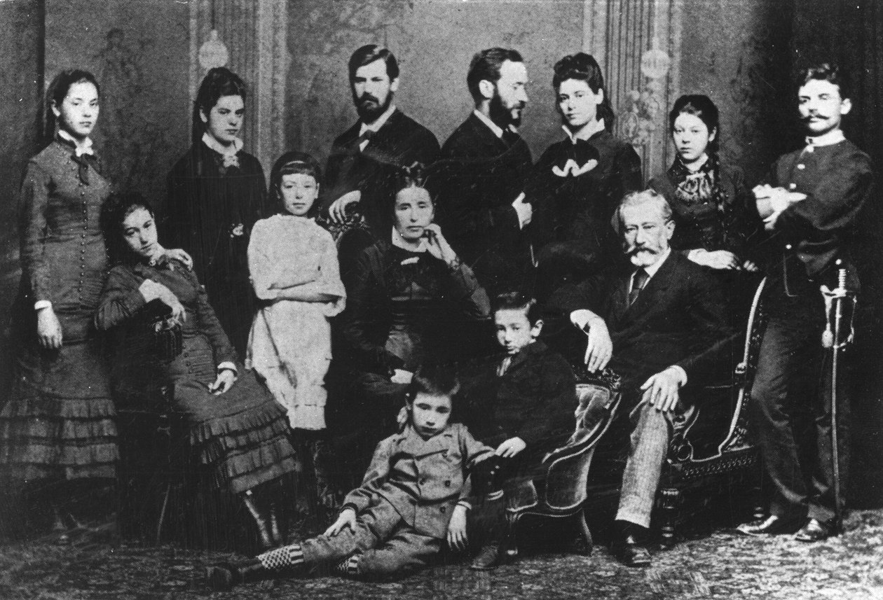 Rodzina Freudów, ok. 1876 r. autorstwa Austrian Photographer