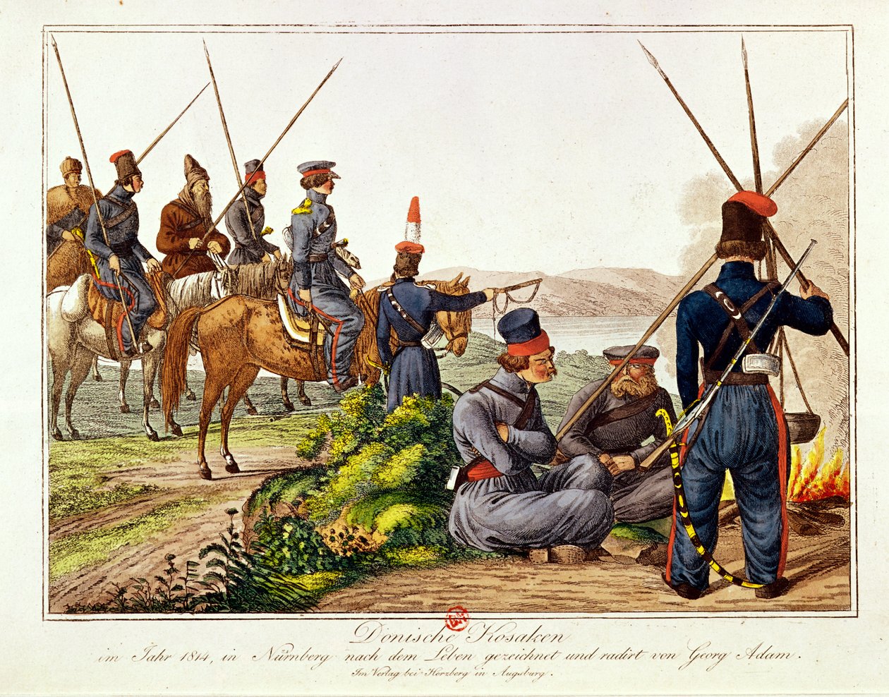 Kozacy dońscy w 1814 r. autorstwa Austrian School