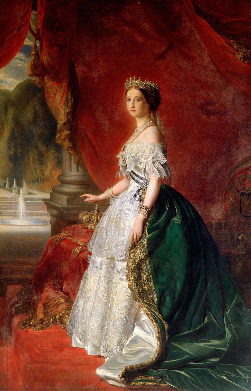 Portret cesarzowej Eugenie Francji (1826-1920) (patrz także 75383) (olej) autorstwa Austrian School