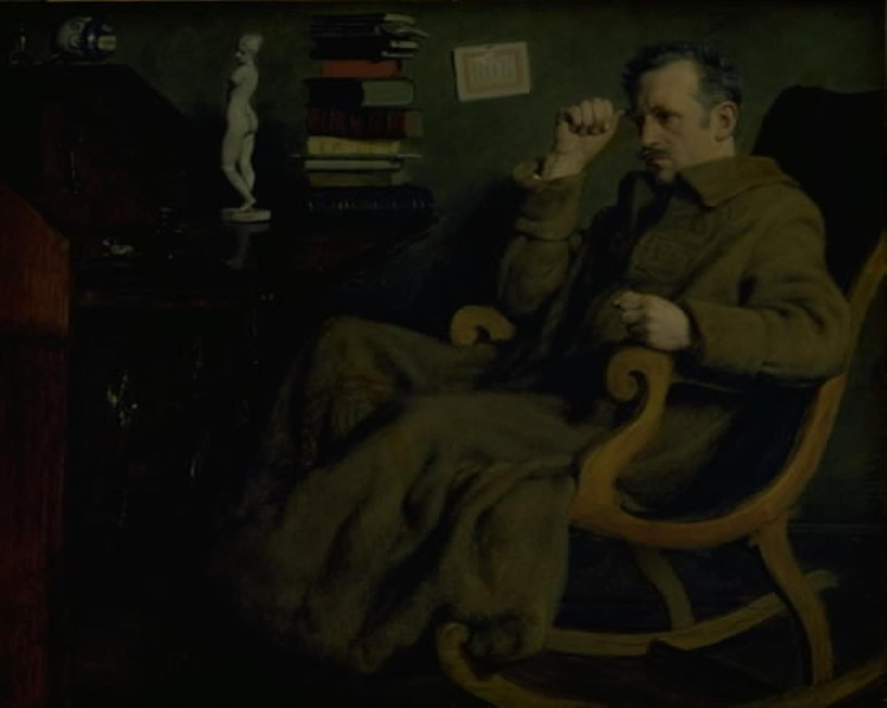 Artysta rozmyślający autorstwa Axel Helsted
