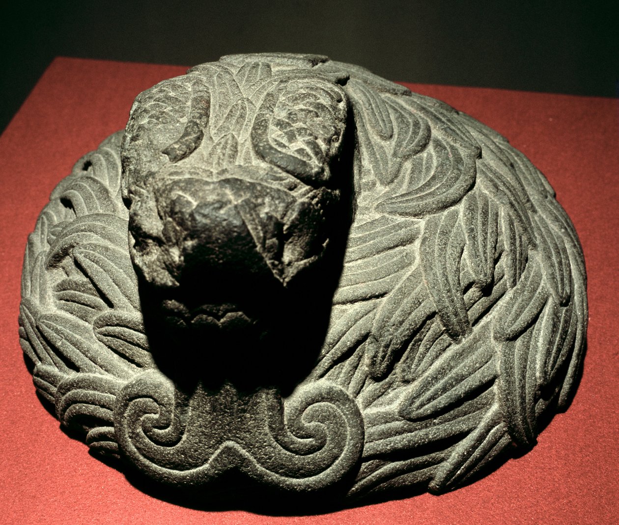 Wąż z pióropuszem, 1300-1500 autorstwa Aztec