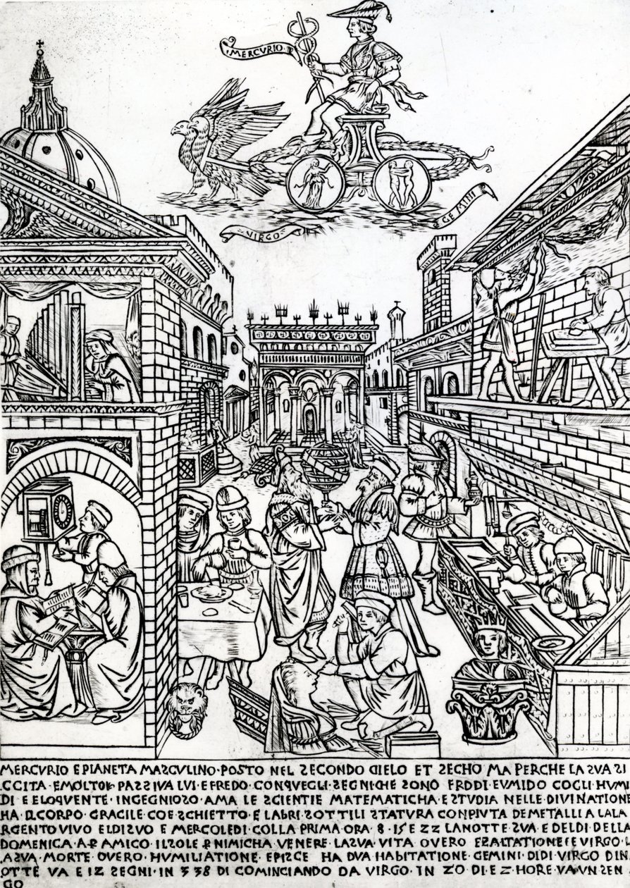 Merkury, ok.1464 autorstwa Baccio Baldini