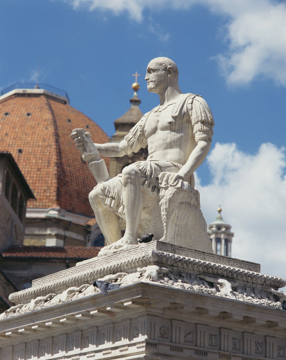 Pomnik Giovanniego dalle Bande Nere, Piazza San Lorenzo, Florencja (marmur) autorstwa Baccio Bandinelli