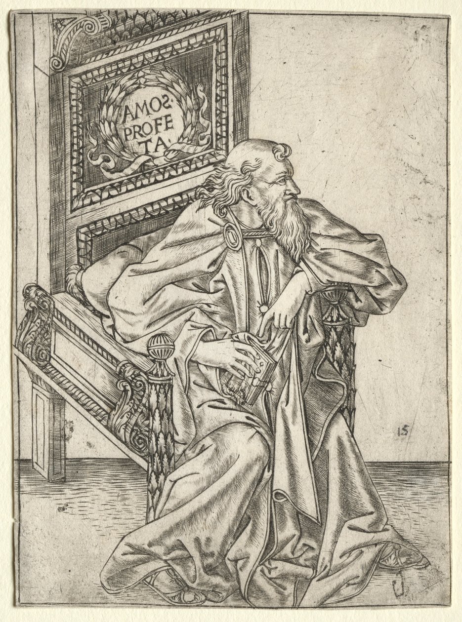 Prorocy: Amos, c. 1470-1475. autorstwa Baccio Baldini