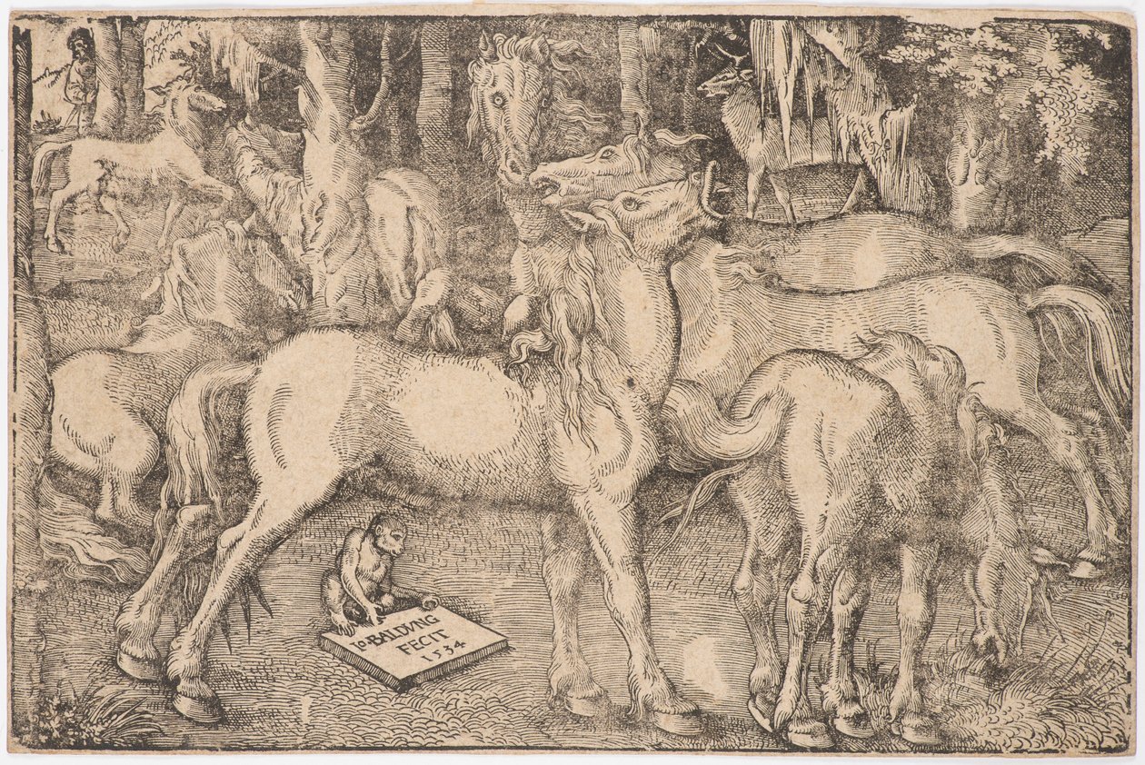 Grupa Siedmiu Koni, 1534. autorstwa Baldung
