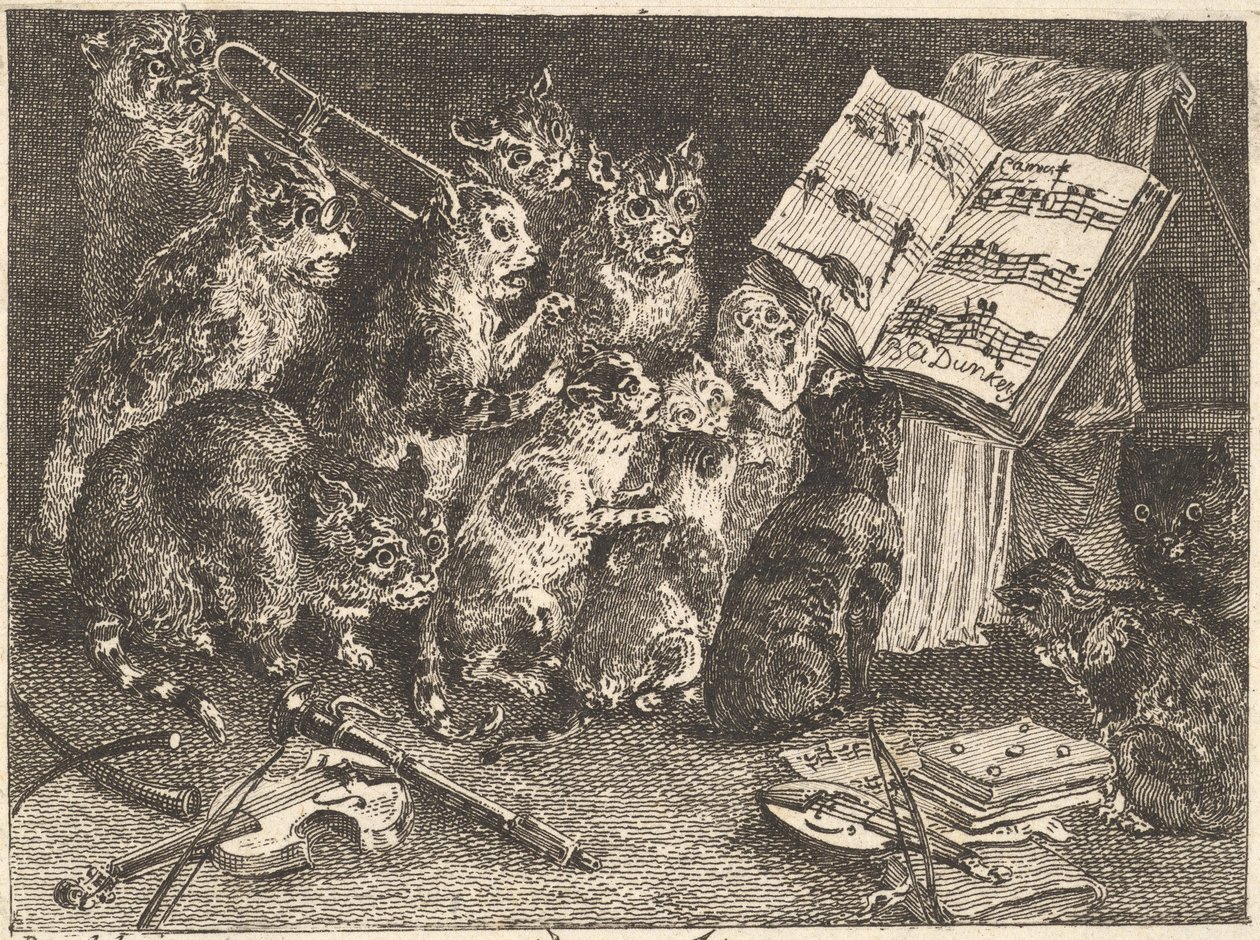 Koncert kotów autorstwa Balthasar Anton Dunker