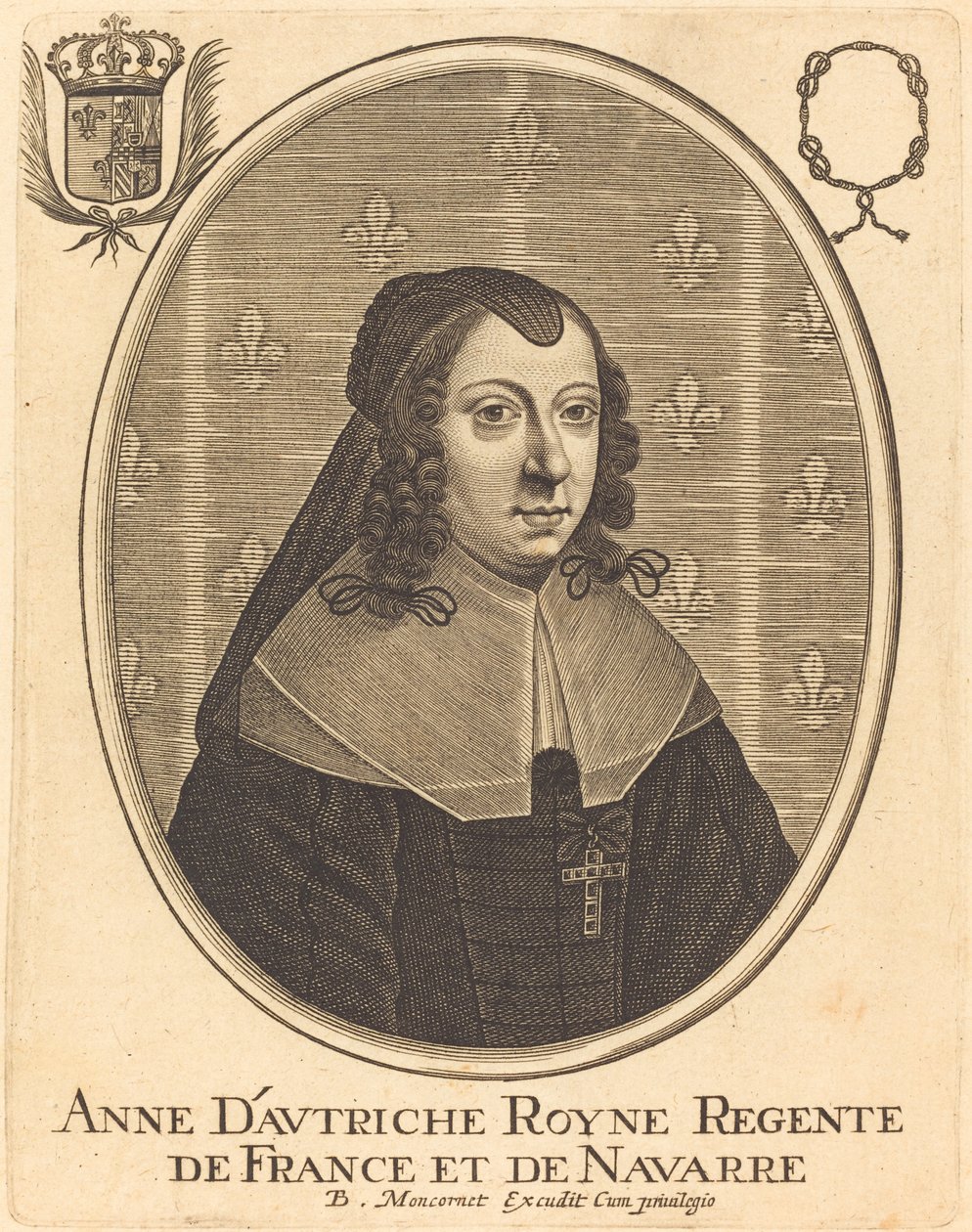 Anna Austriacka autorstwa Balthasar Moncornet