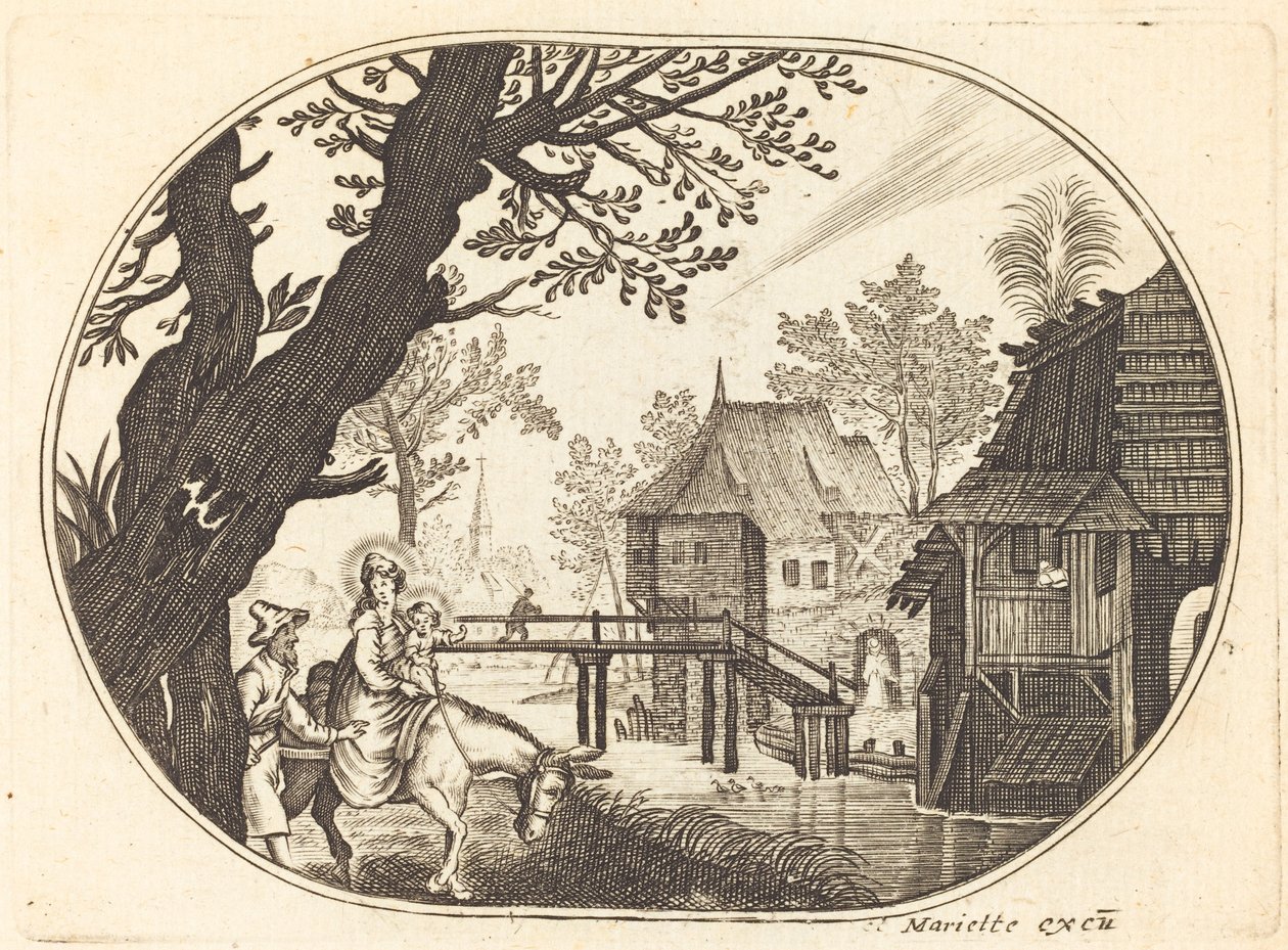 Ucieczka do Egiptu autorstwa Balthasar Moncornet