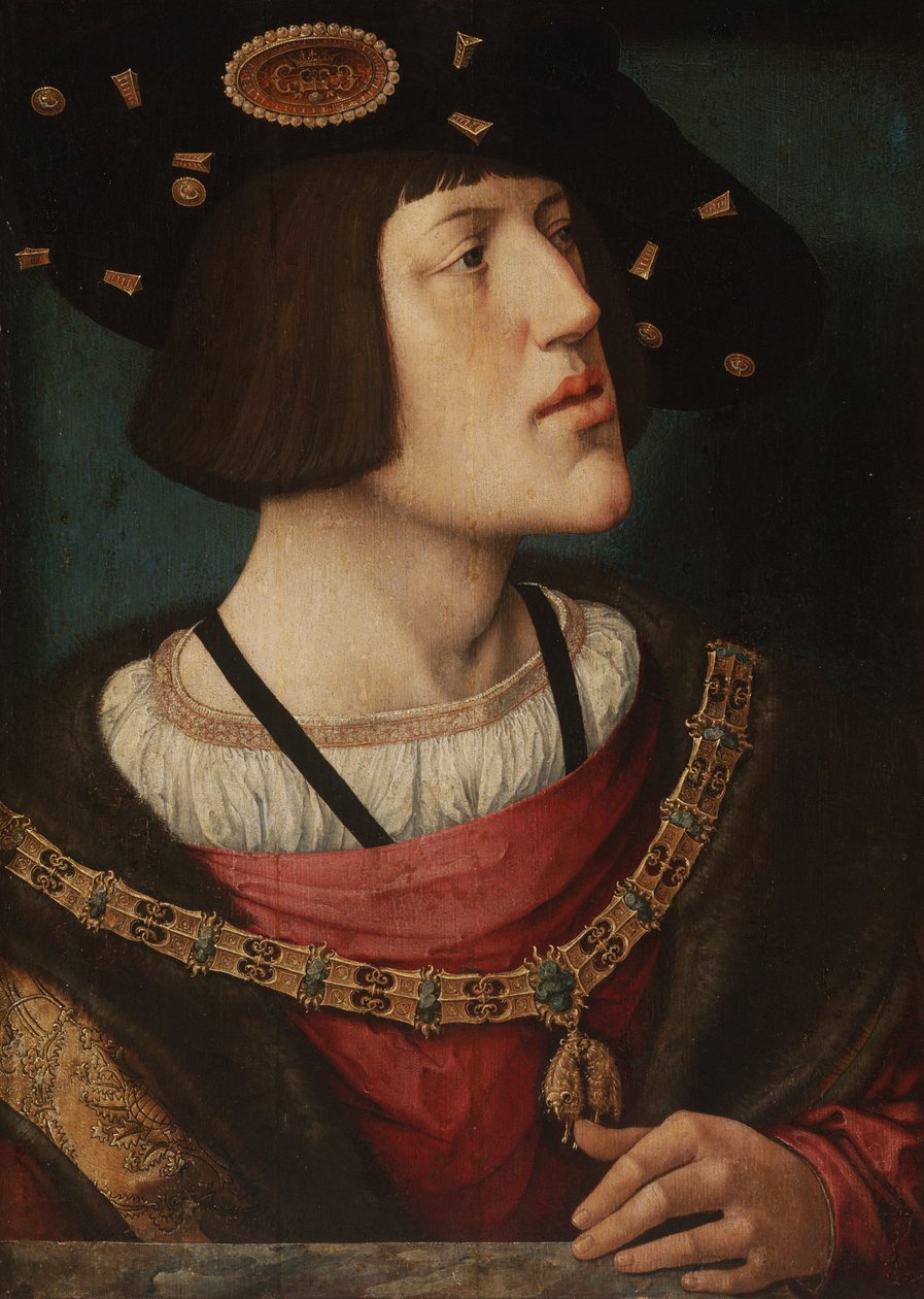 Portret Karola V (1519) autorstwa Barend van Orley