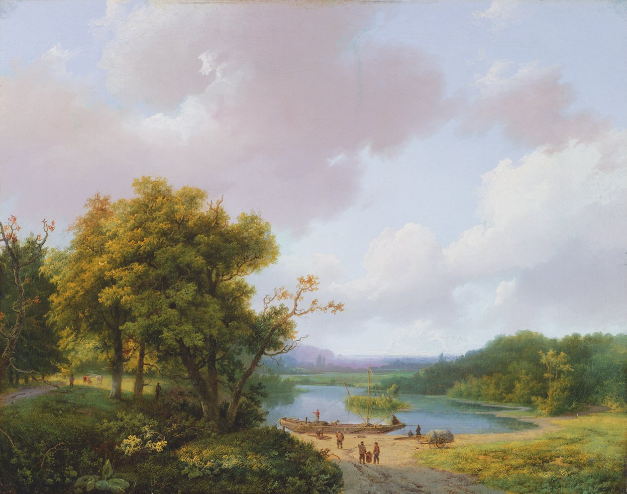 Krajobraz wiejski, XIX w. autorstwa Barend Cornelis Koekkoek