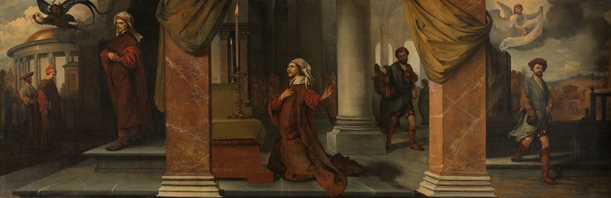 Faryzeusz i celnik autorstwa Barent Fabritius