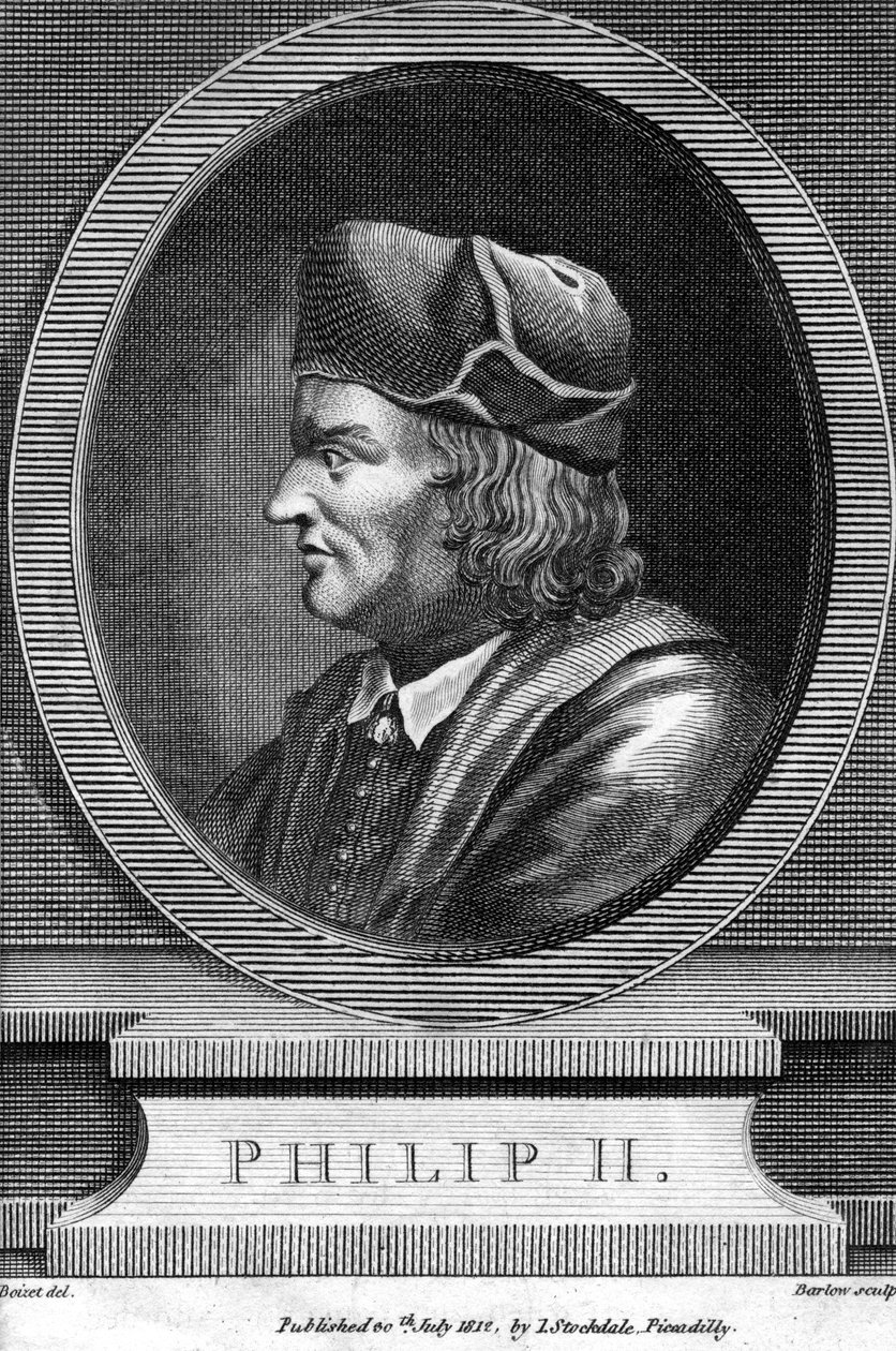 Filip II z Francji, 1812 r. autorstwa Barlow
