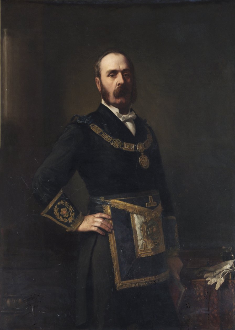 Sir John Braddick Monckton, 1883 r. autorstwa Barnett Samuel Marks