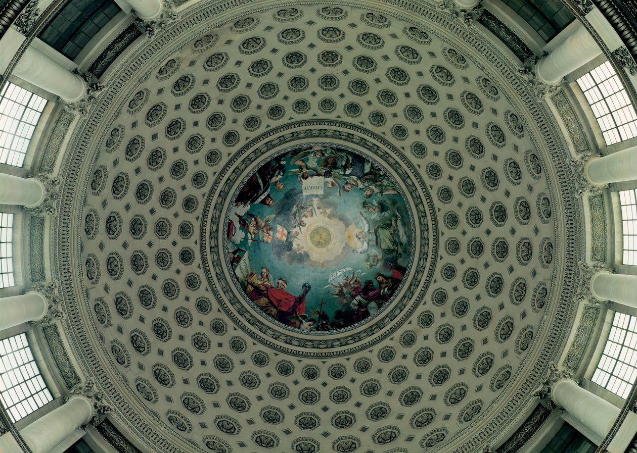 Apoteoza św. Genowefy, fragment kopuły, ok. 1812 (mural) autorstwa Antoine Jean Gros