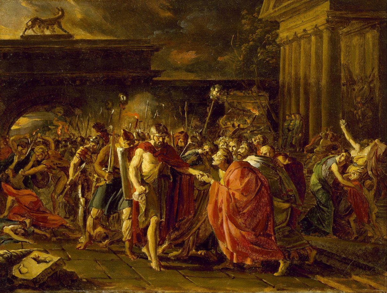 Marius wraca do Rzymu autorstwa Baron François Pascal Simon Gérard