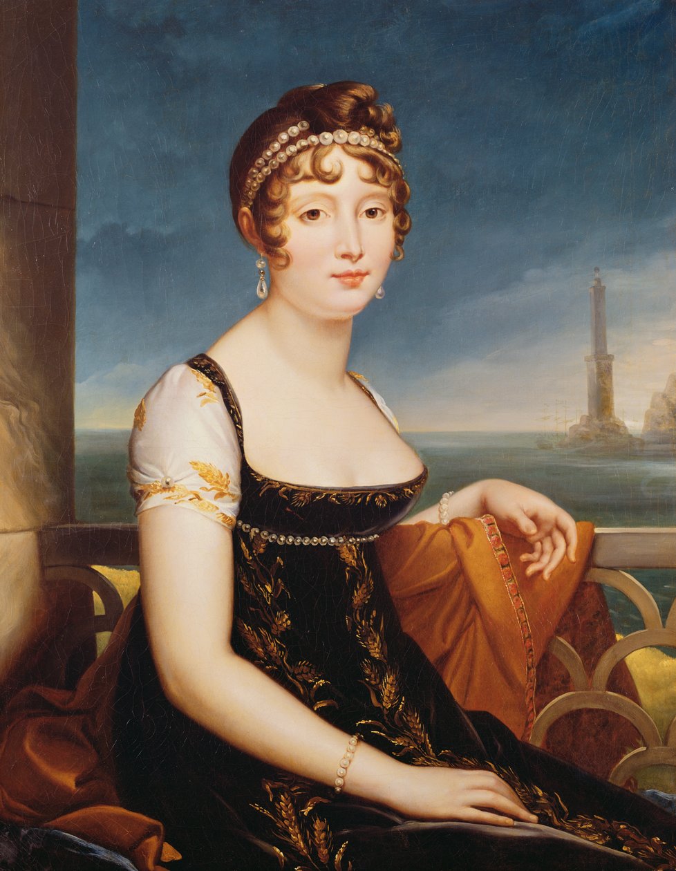 Portret Karoliny Bonaparte, królowej Neapolu autorstwa Baron François Pascal Simon Gérard