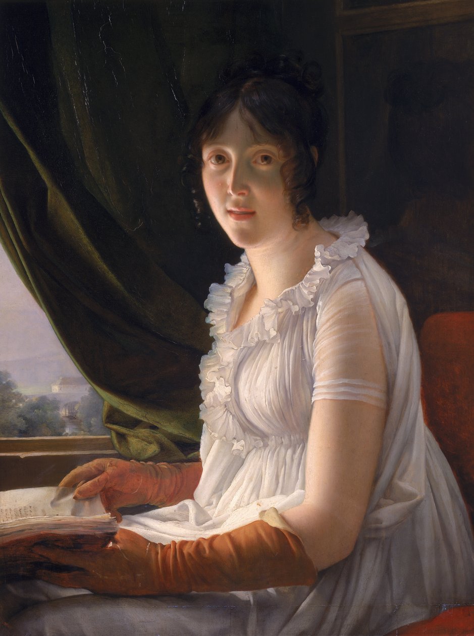 Siedzący portret Marie-Philippe-Claude Walbonne (1763-c.1837) c.1796 autorstwa Baron François Pascal Simon Gérard