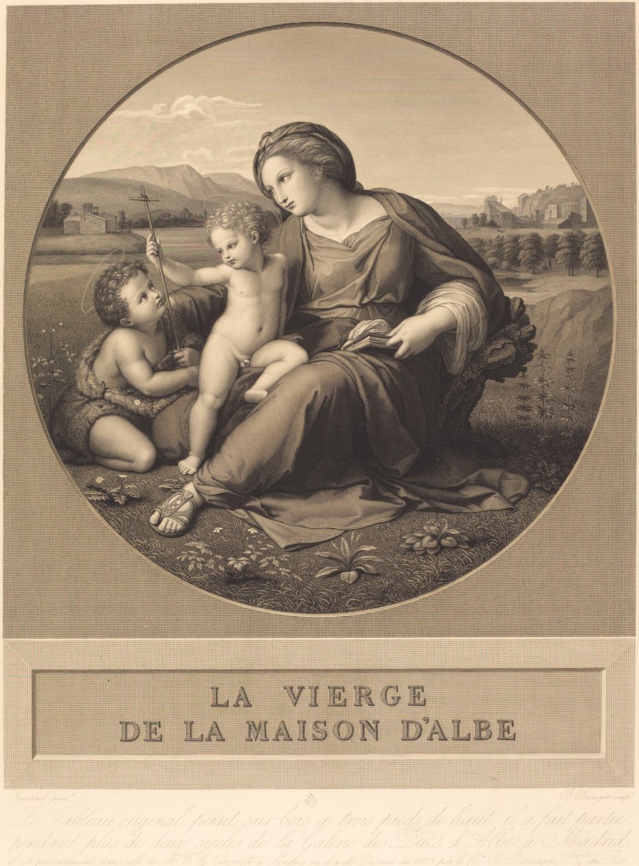 Madonna z Alba autorstwa Baron Auguste Gaspard Louis Desnoyers after Raphael