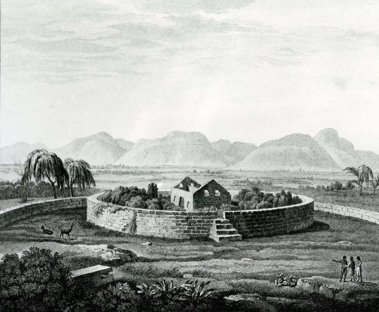 Peruwiański pomnik Canar autorstwa Baron Friedrich Alexander von Humboldt