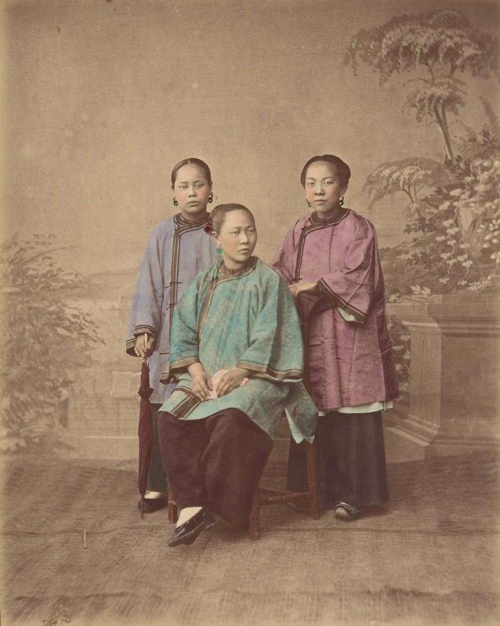 Dziewczyny z Szanghaju, lata 70. XIX wieku. autorstwa Baron Raimund von Stillfried