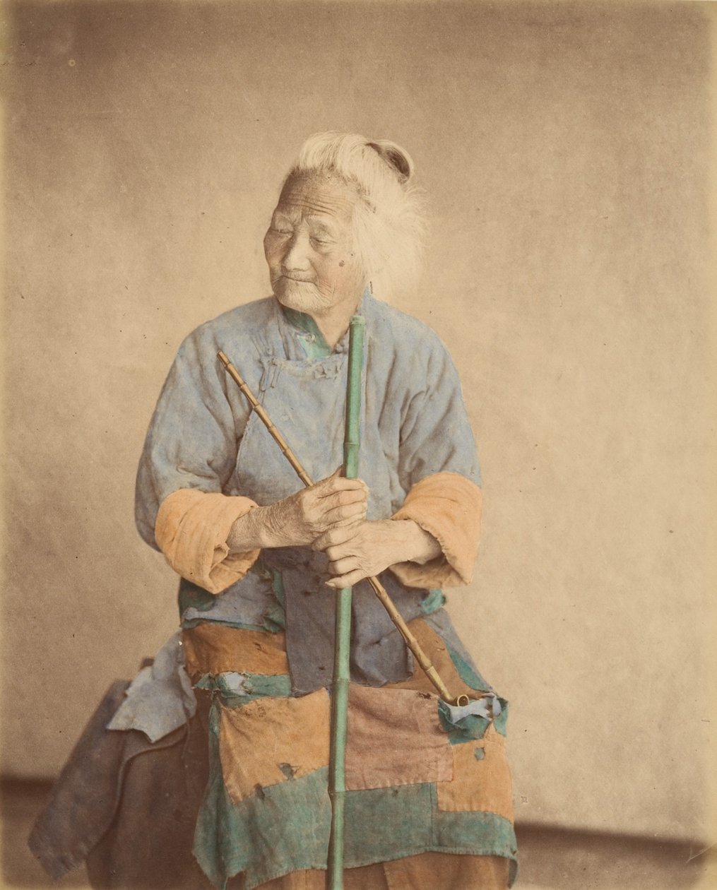 Stary żebrak, lata 70. XIX wieku. autorstwa Baron Raimund von Stillfried