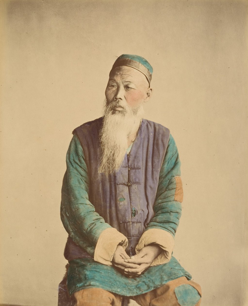 Stary żebrak, lata 70. XIX wieku. autorstwa Baron Raimund von Stillfried