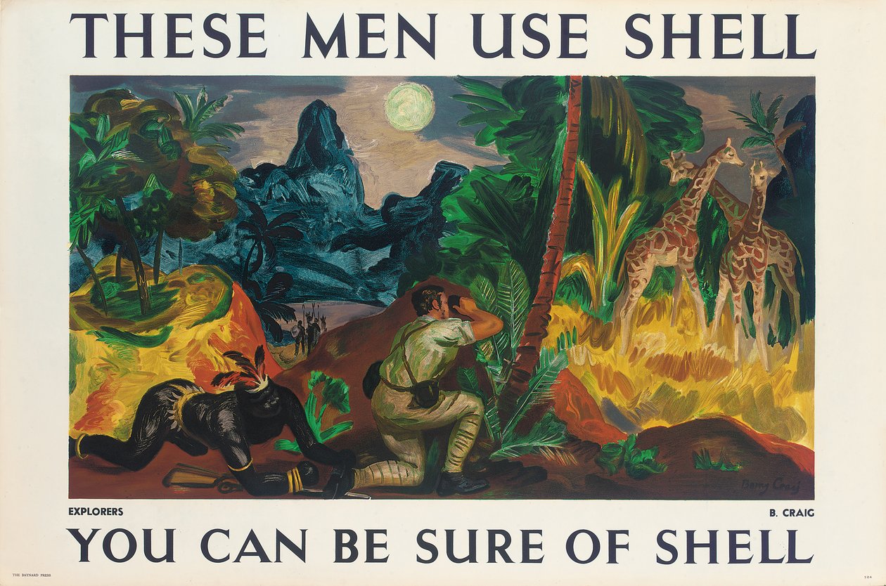 Plakat reklamowy Shell autorstwa Barry Craig