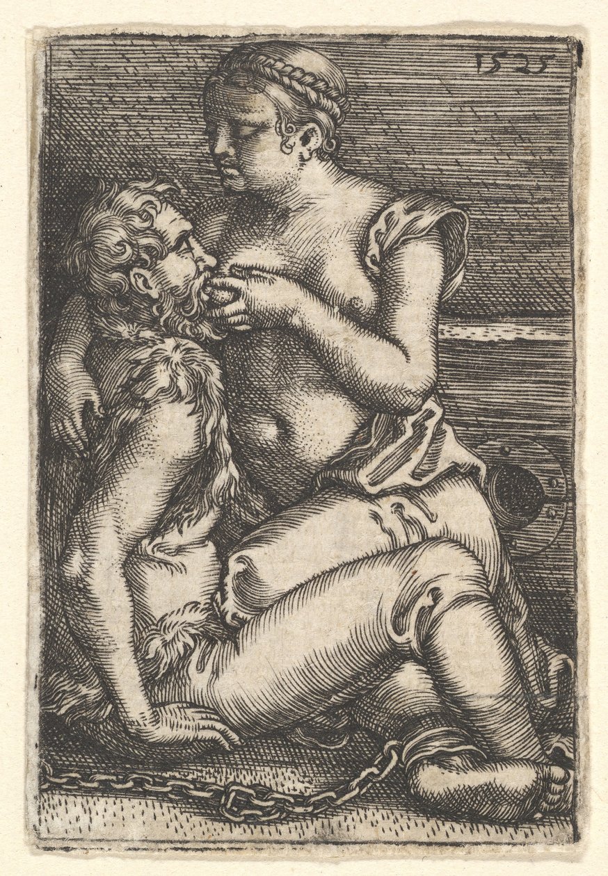 Cimon i Pero, połowa XVII wieku. autorstwa Barthel Beham
