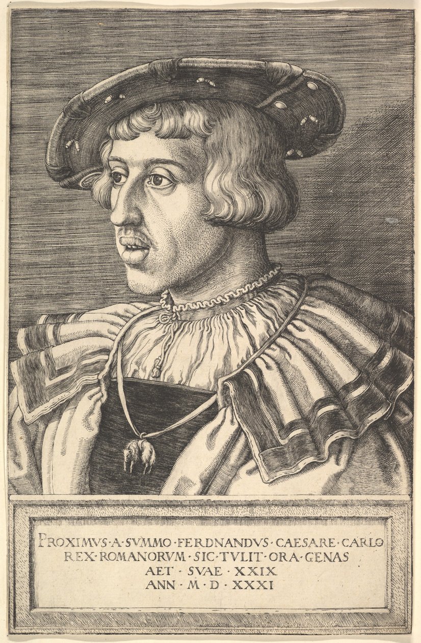 Cesarz Ferdynand I, XVI wiek. autorstwa Barthel Beham