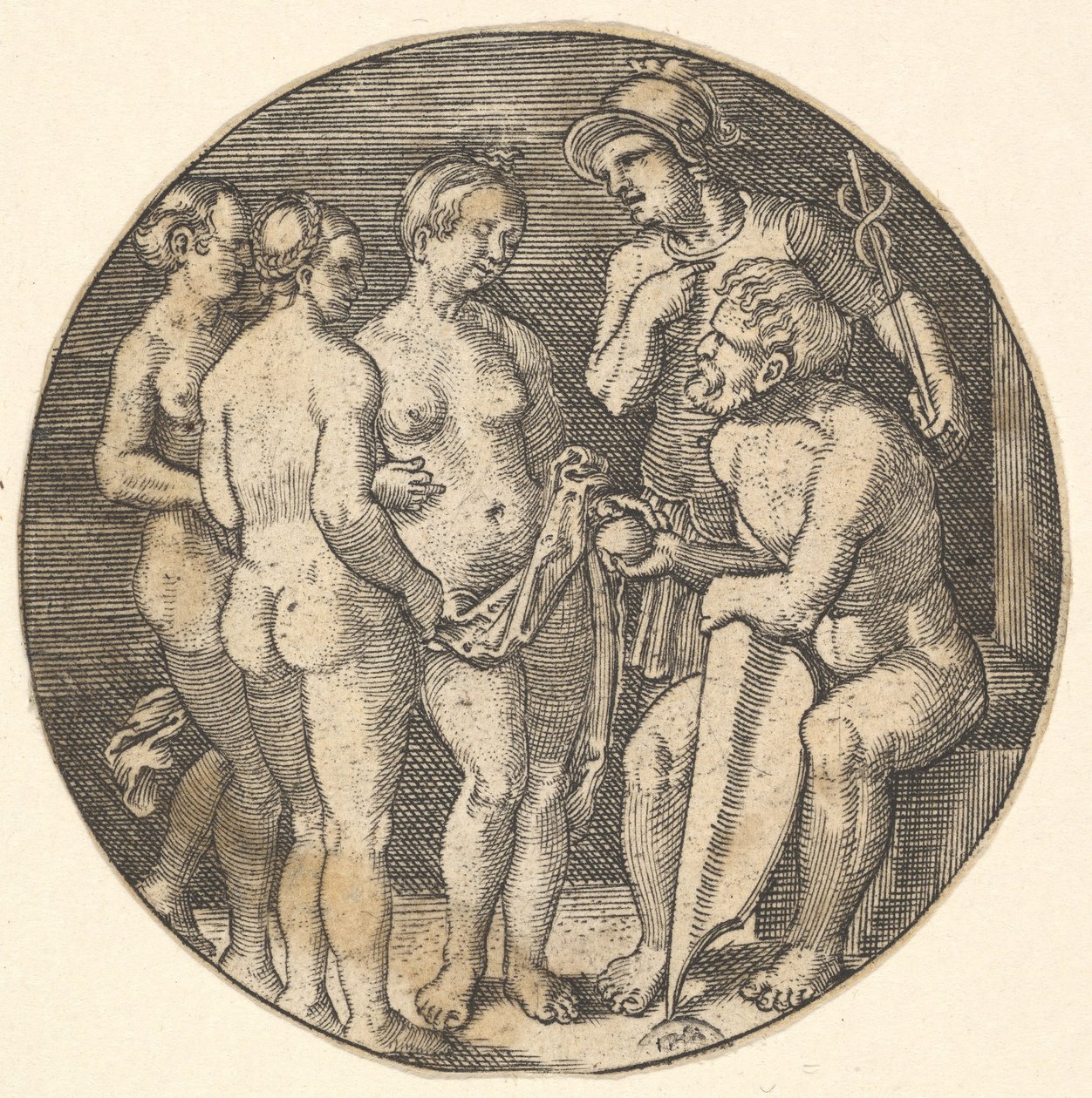 Wyrok z kopii paryskiej, XVI w. autorstwa Barthel Beham