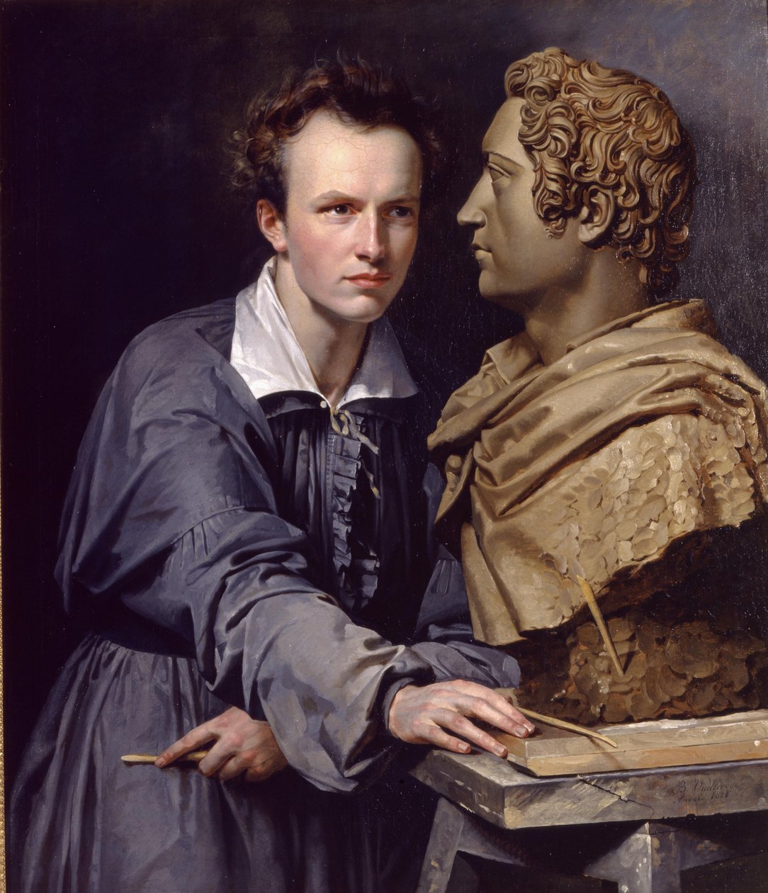 Portret pierwszego rzeźbiarza J.A. van der Ven autorstwa Barthélemy Vieillevoye