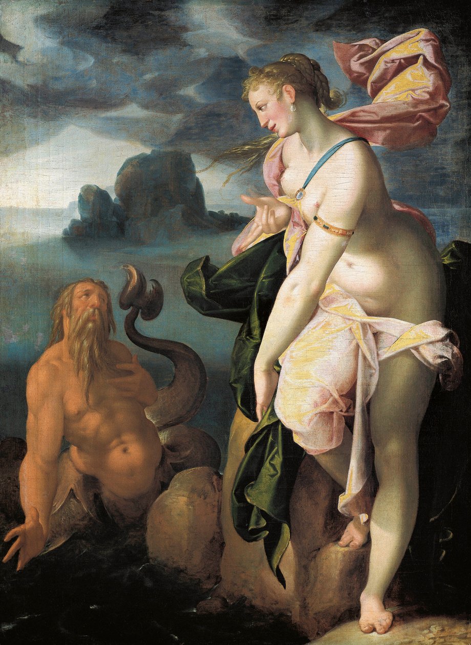 Glaukus i Scylla, 1581 autorstwa Bartholomaeus Spranger