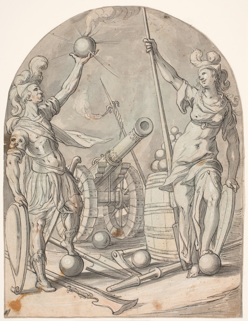 Marzec i Bellona autorstwa Bartholomeus Spranger