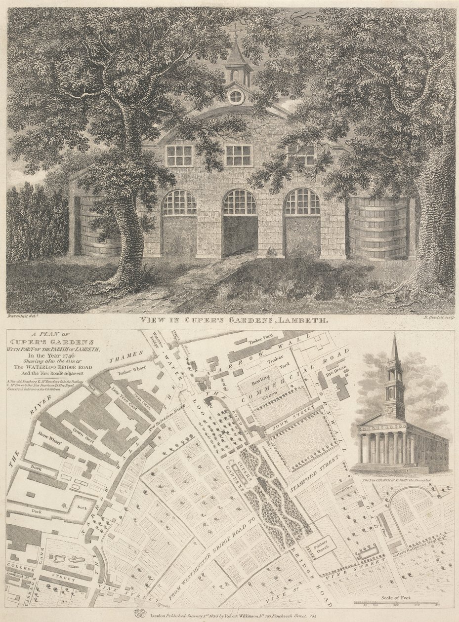 Zobacz w ogrodach Cupera, Lambeth autorstwa Bartholomew Howlett