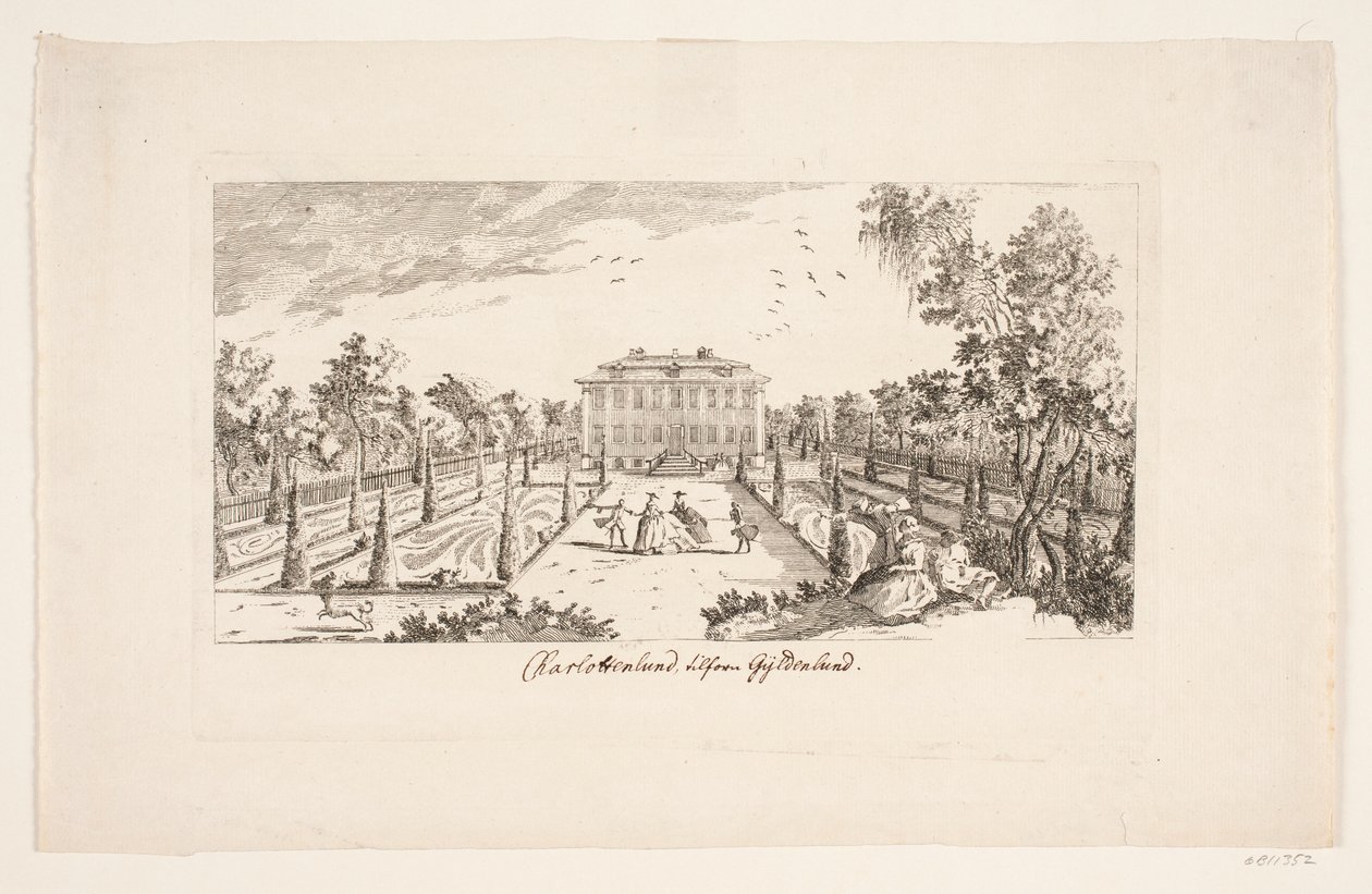„Charlottenlund dawniej Gyldenlund” autorstwa Bartholomæus Roque