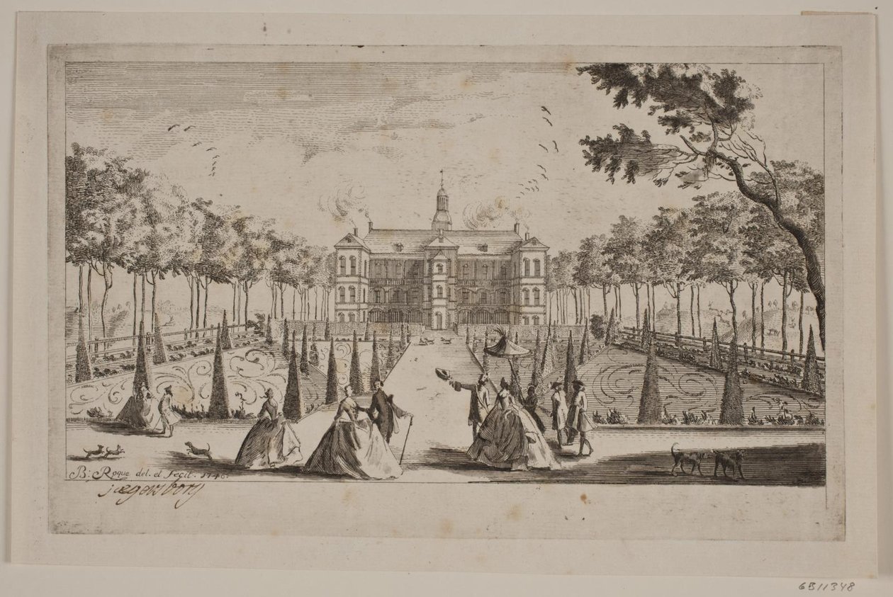 Zamek Jægersborg autorstwa Bartholomæus Roque