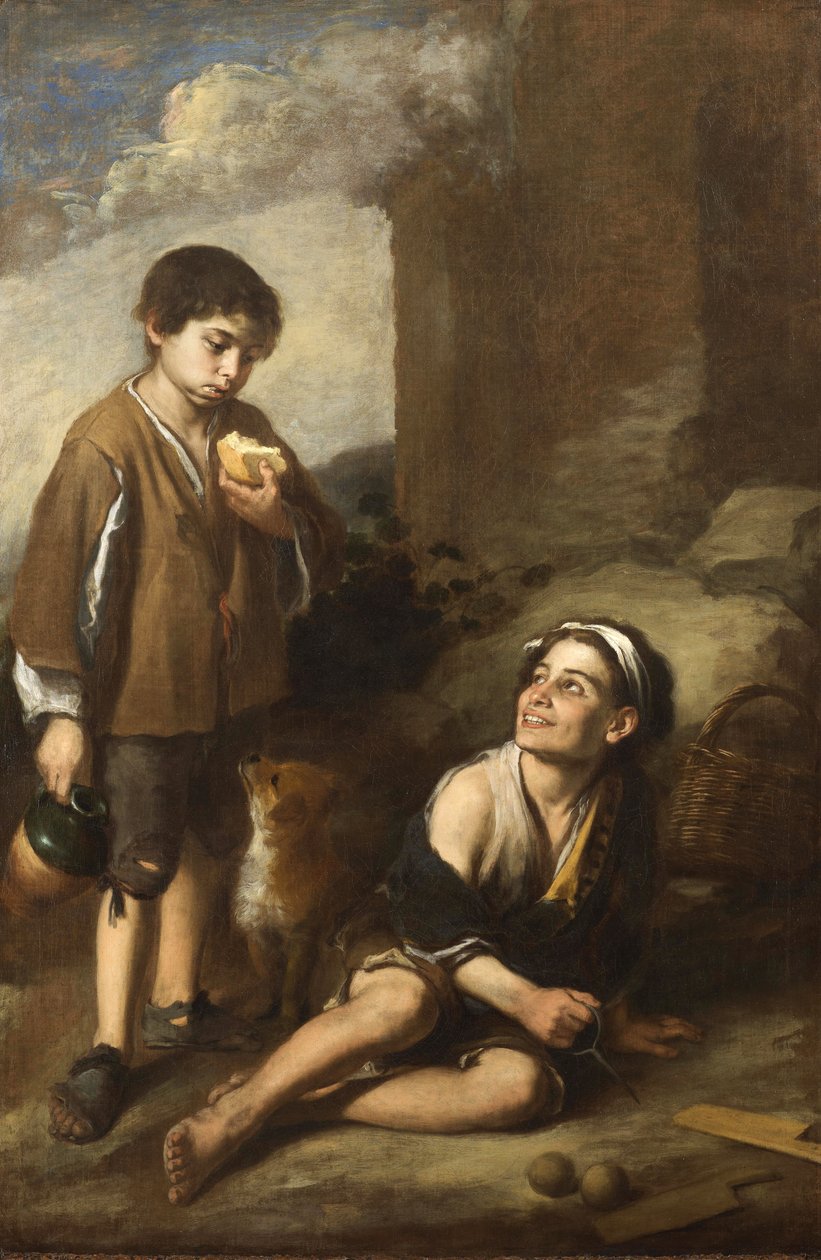Zaproszenie na grę stołową (galeria zdjęć w Dulwich) autorstwa Bartolomé Esteban Murillo