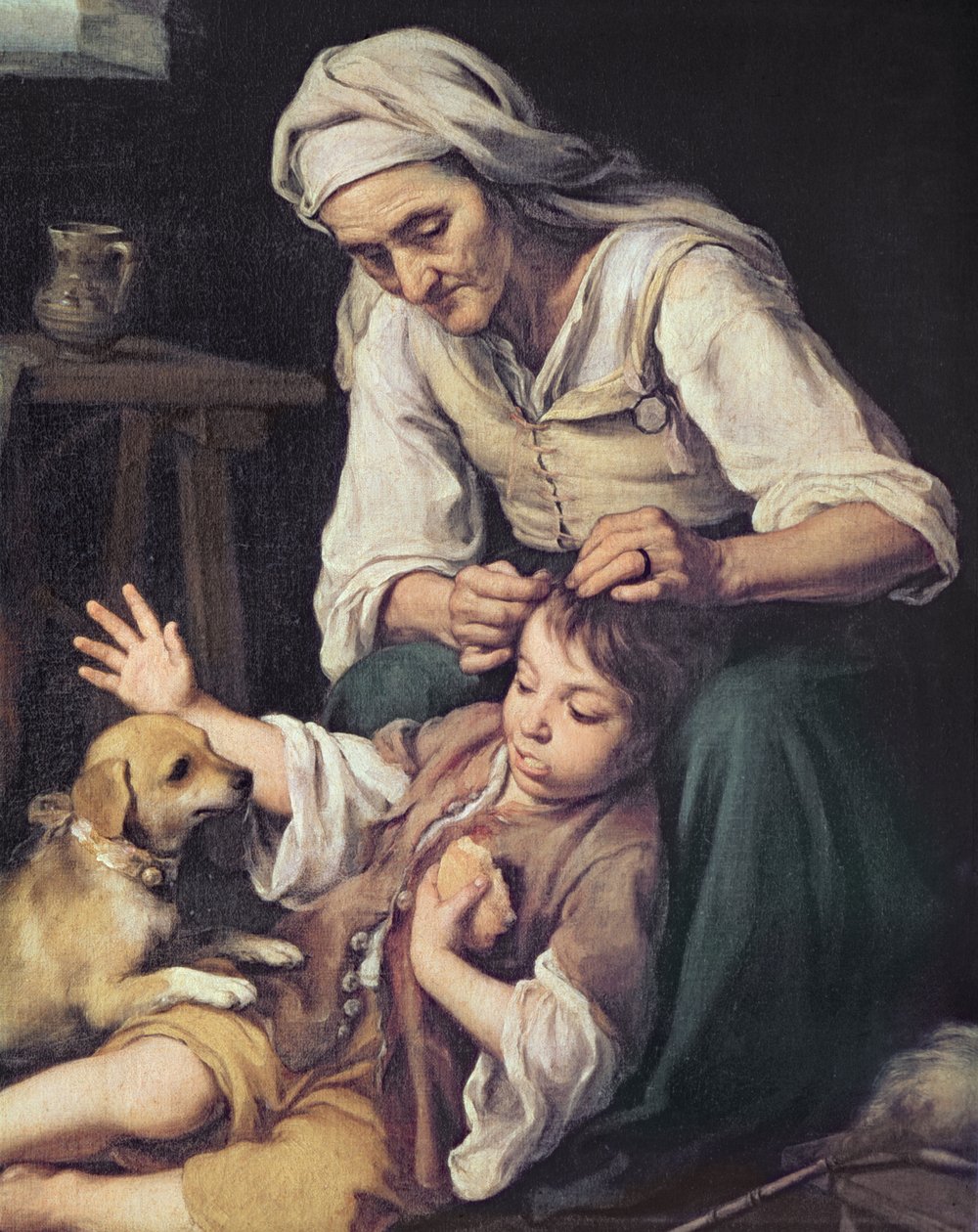 „Domowa toaleta”, 1670-75 autorstwa Bartolomé Esteban Murillo
