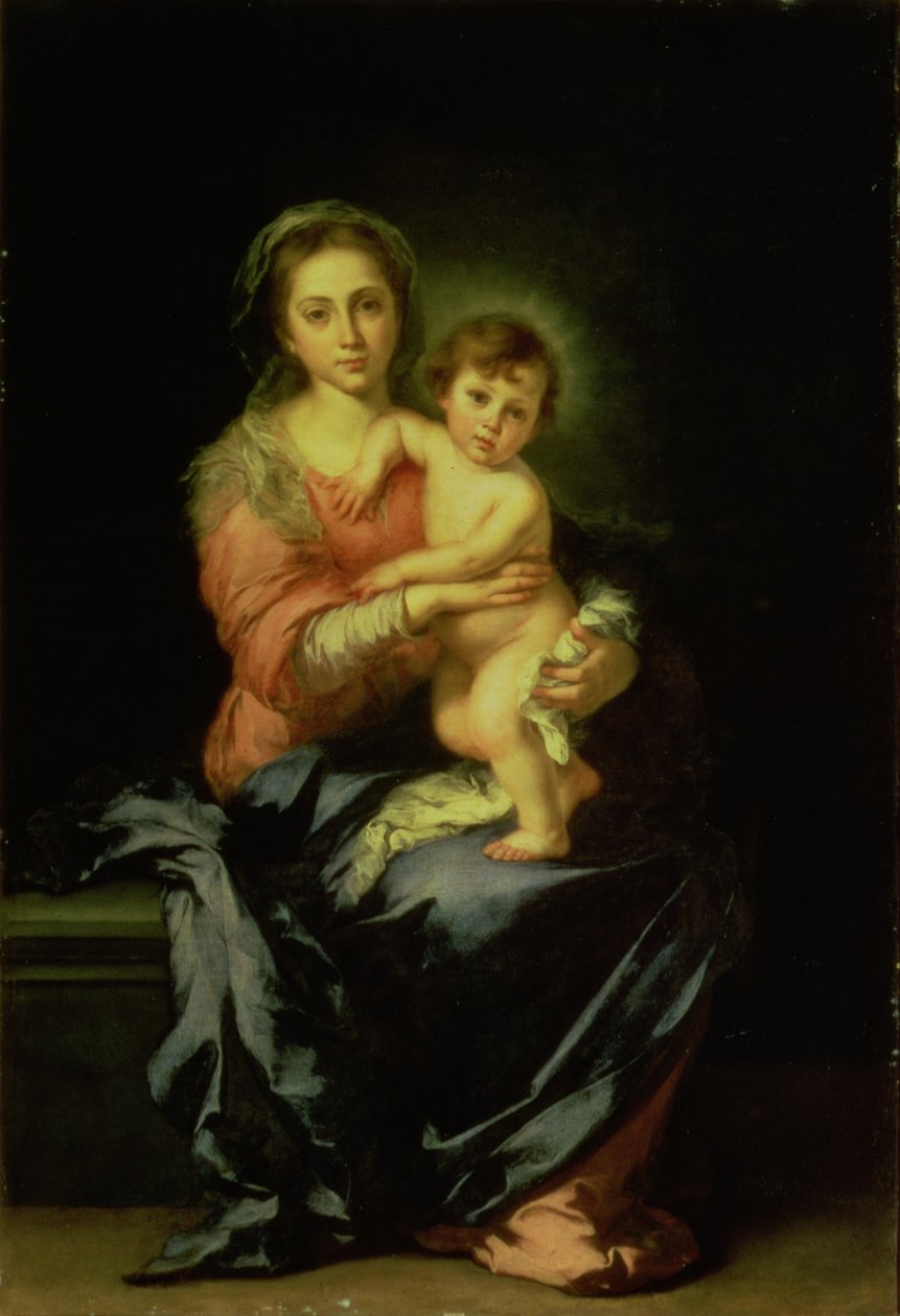 Madonna z Dzieciątkiem, po 1638 autorstwa Bartolomé Esteban Murillo
