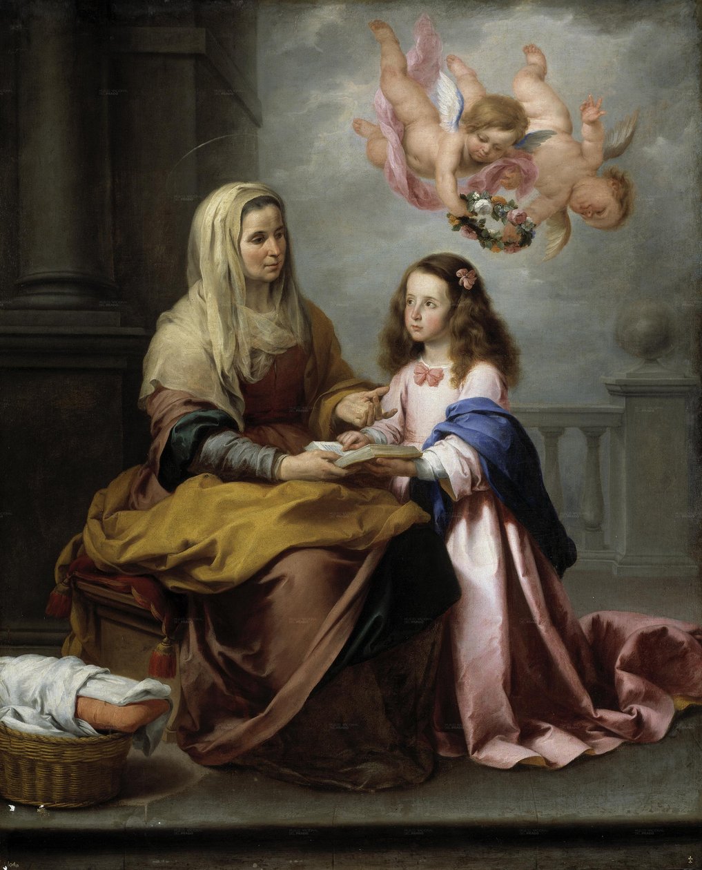 Św. Anna uczy Dziewicę czytać autorstwa Bartolomé Esteban Murillo