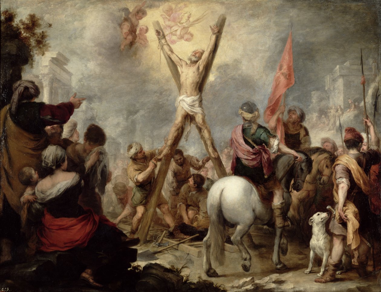 Męczeństwo św. Andrzeja, 1675-82 autorstwa Bartolomé Esteban Murillo